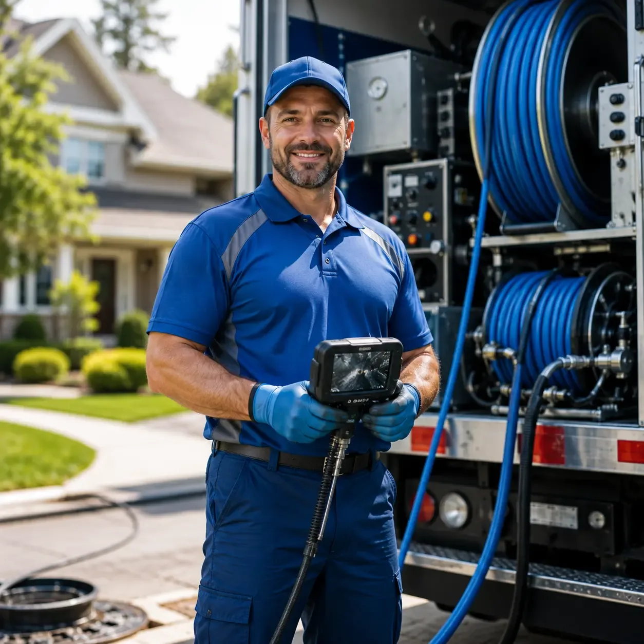 Local outdoor drain cleaning specialists in Wixom, MI